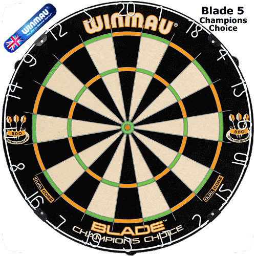 Winmau Blade V Dual Core Champions Choice Practice Board