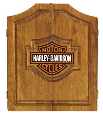 Harley Davidson Bar and Shield Cabinet
