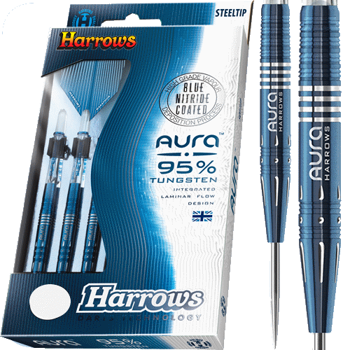 Aura Blue Nitrate 95% Tapered Front Design - Click Image to Close