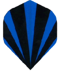 Poly Black Blue Fan Stripe Reg