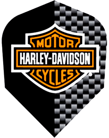 Harley Davidson Logo Black with Sliver