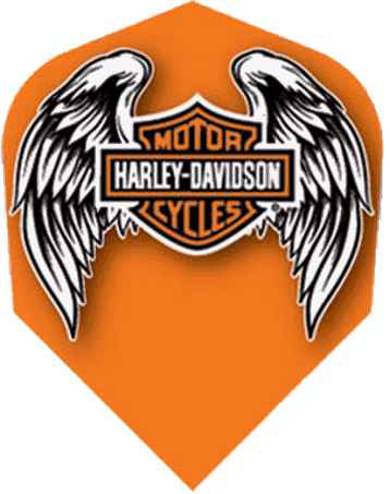 Harley Davidson Orange Wings
